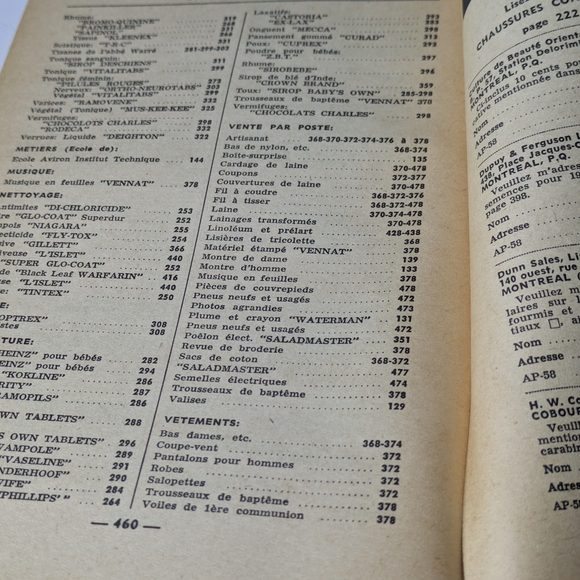 Vintage Almanach du Peuple 1958 (Beauchemin) French edition - Picture 14 of 14